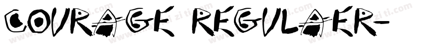 courage regulaer字体转换